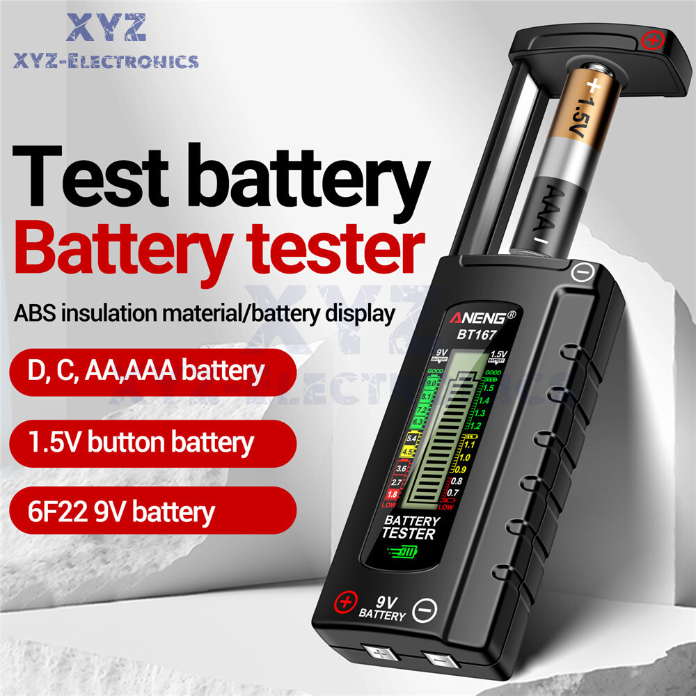 ANENG Digital Universal Battery Tester Checker AA,AAA, 9V,1.5V Button Cell 21700