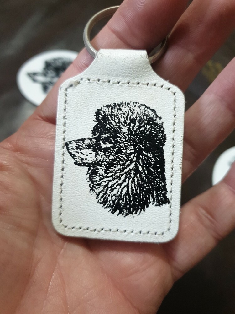 Poodle set - Magnets / Stickers and keyring