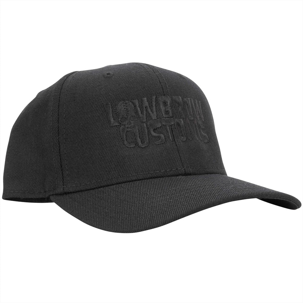 Lowbrow Customs Blackout Embroidered Snapback Hat