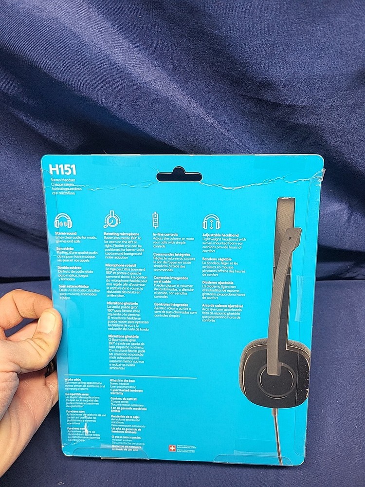 Logitech H151 Stereo Multi Device Headset with In Line Controls