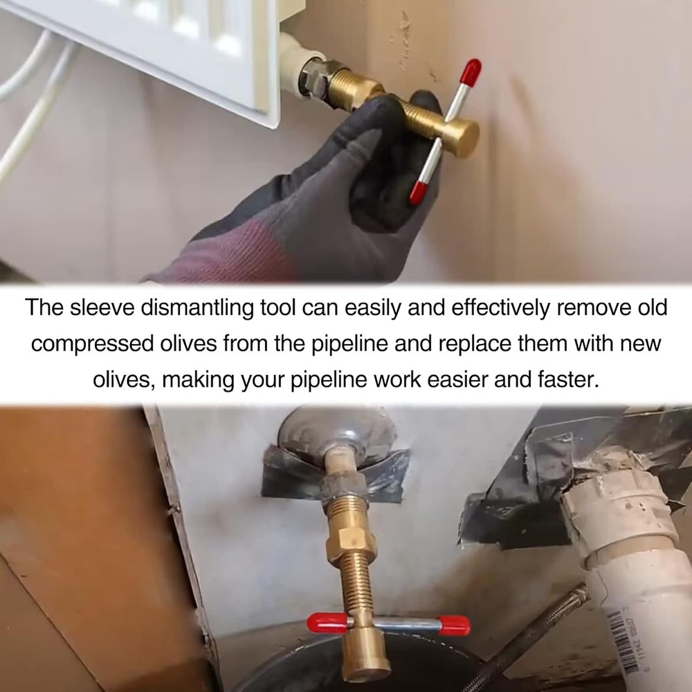 Olive Ring Removal Tool Compression Valve Removal Tool for Copper Olive Puller w