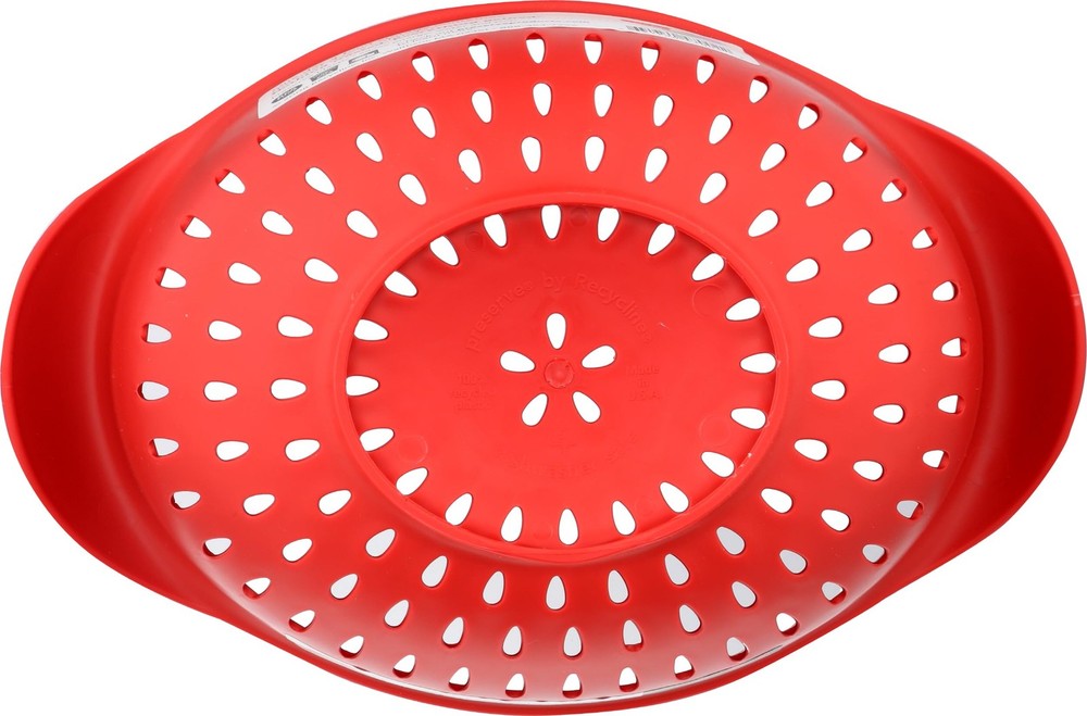 Small Colander Made From Recycled Plastic Kitchen Strainer 1.5 Quart Red