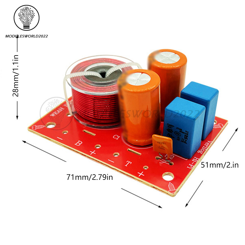 Speaker Modification Upgrade Crossover Frequency Filter High & Low Two-way HiFi