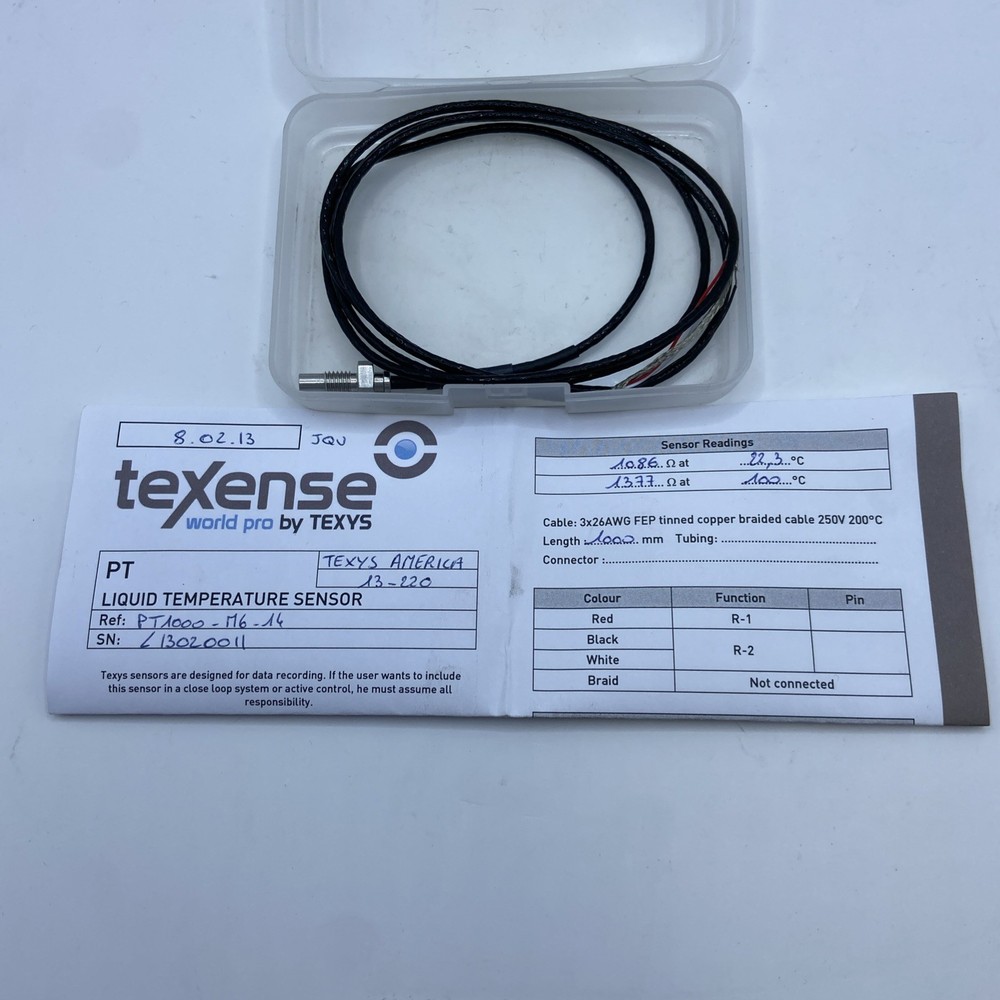 TEXYS PT-1000 6MM PLATINUM TEMP SENSOR - PRO