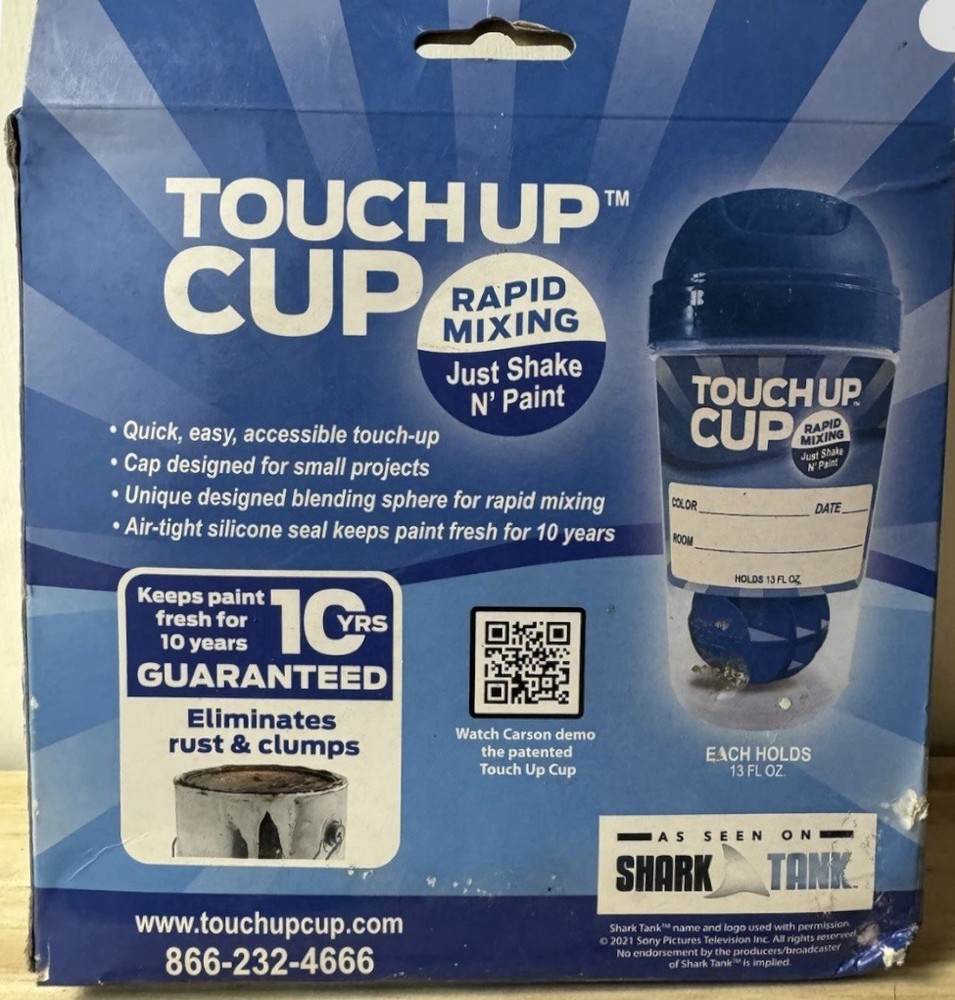 Touch Up Cup Two Pack Paint Storage Solution Rapid Mixing Just Shake And Paint