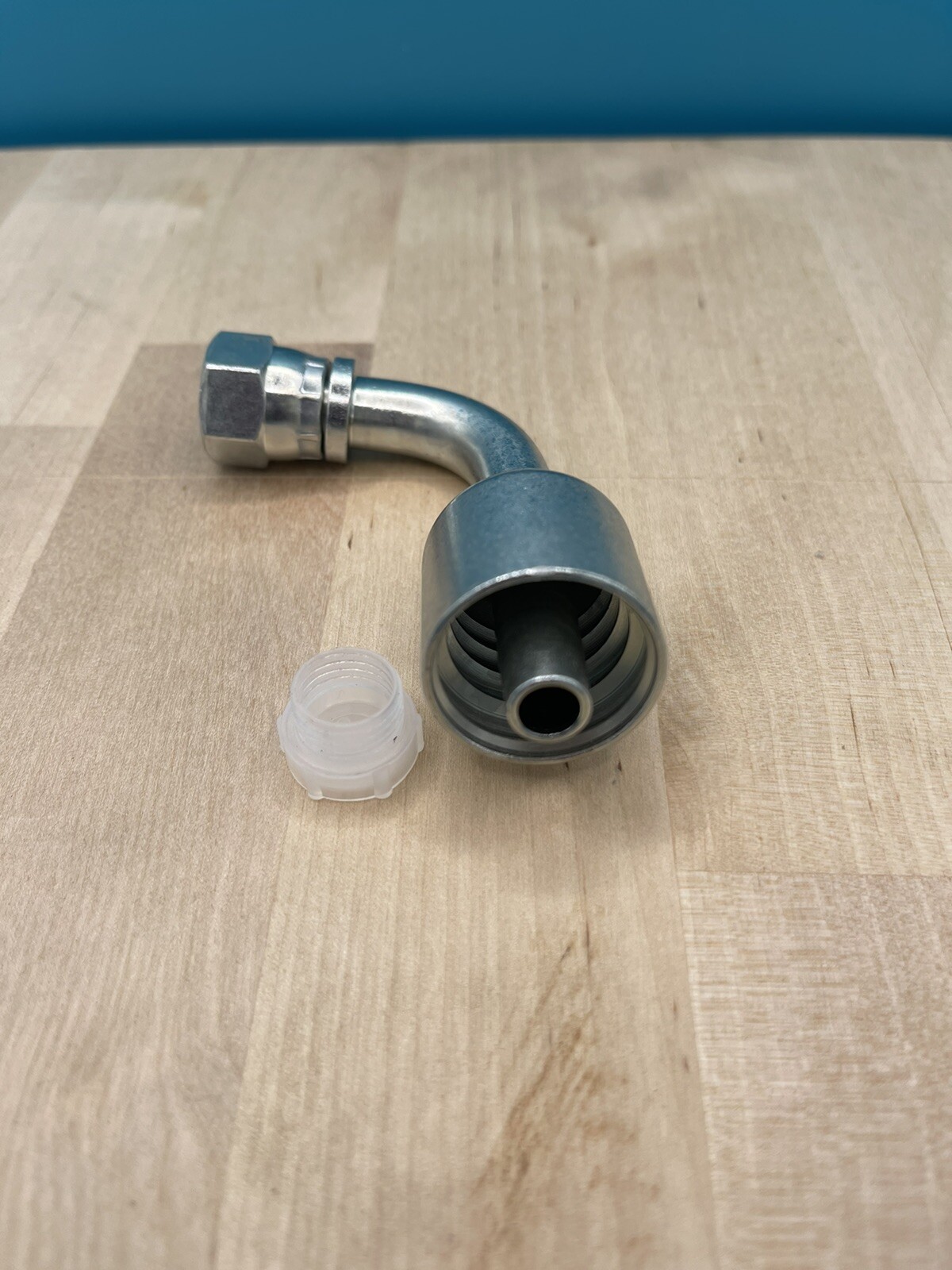 10 Parker Style 13943-6-6 Hydraulic Hose Crimp Fittings 3/8” Hose X 3/8” FJIC 90