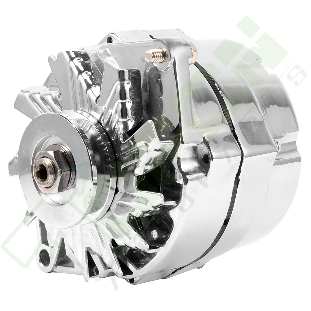Alternator for 110Amp Chrome 1 Wire Self Exciting Street Rod GM 305 350 BBC SBC