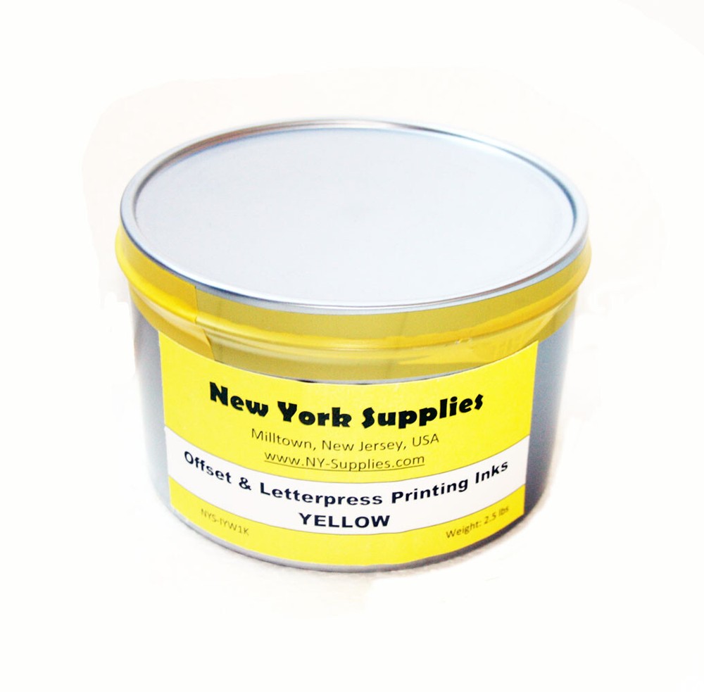Yellow Process Offset Printing Ink - 2.5 lbs
