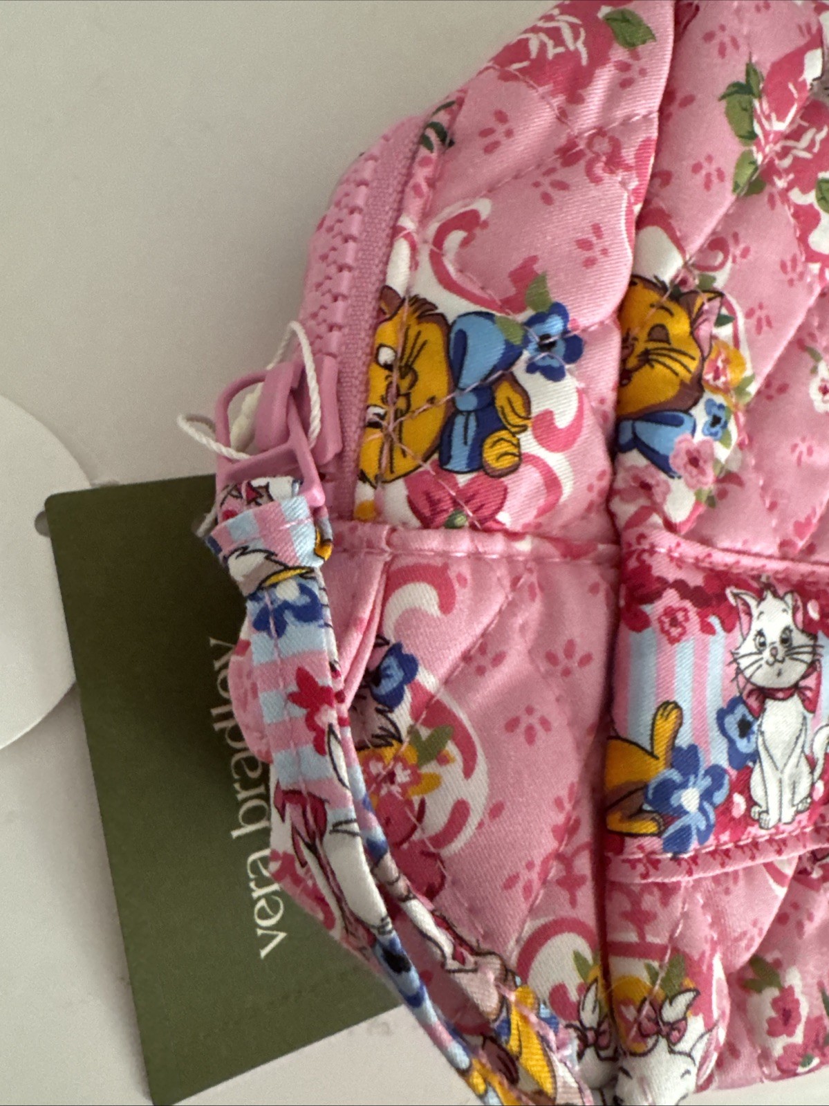 Vera Bradley x Disney The Aristocats Premium Cotton Medium Cosmetic Bag NWT