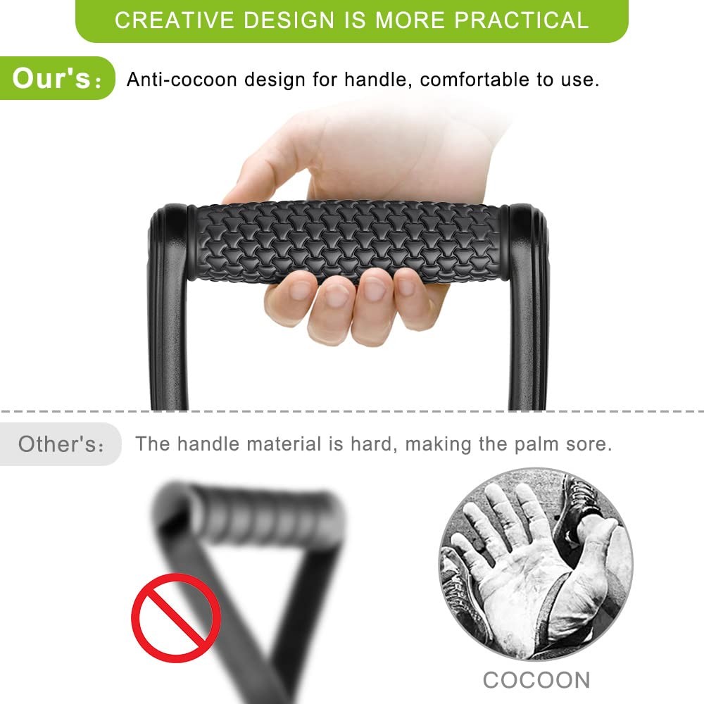 D Handle Cable Attachment, Cable Machine Handles, Non-Slip and Comfortable, S...