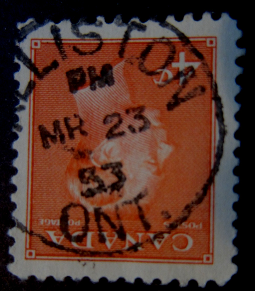 Canada #306 CDS Cancel Alliston, ON {ebhs146}