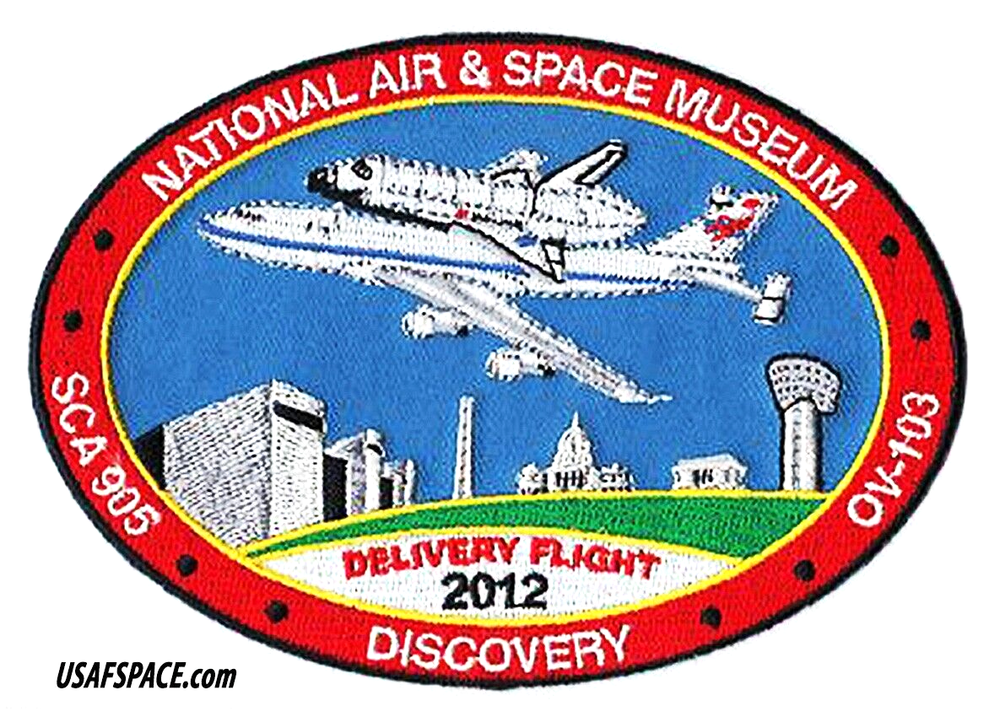 ORIGINAL -NASA -FINAL FERRY FLIGHT- DISCOVERY -SHUTTLE CARRIERS- SCA - PATCH