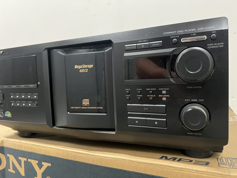Sony CDP-CX455 400 Disc CD Mega Storage Player Changer No Remote Works
