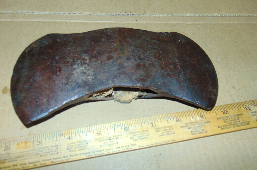 Very Old Double Edged Axe Head   "Knot Klipper"