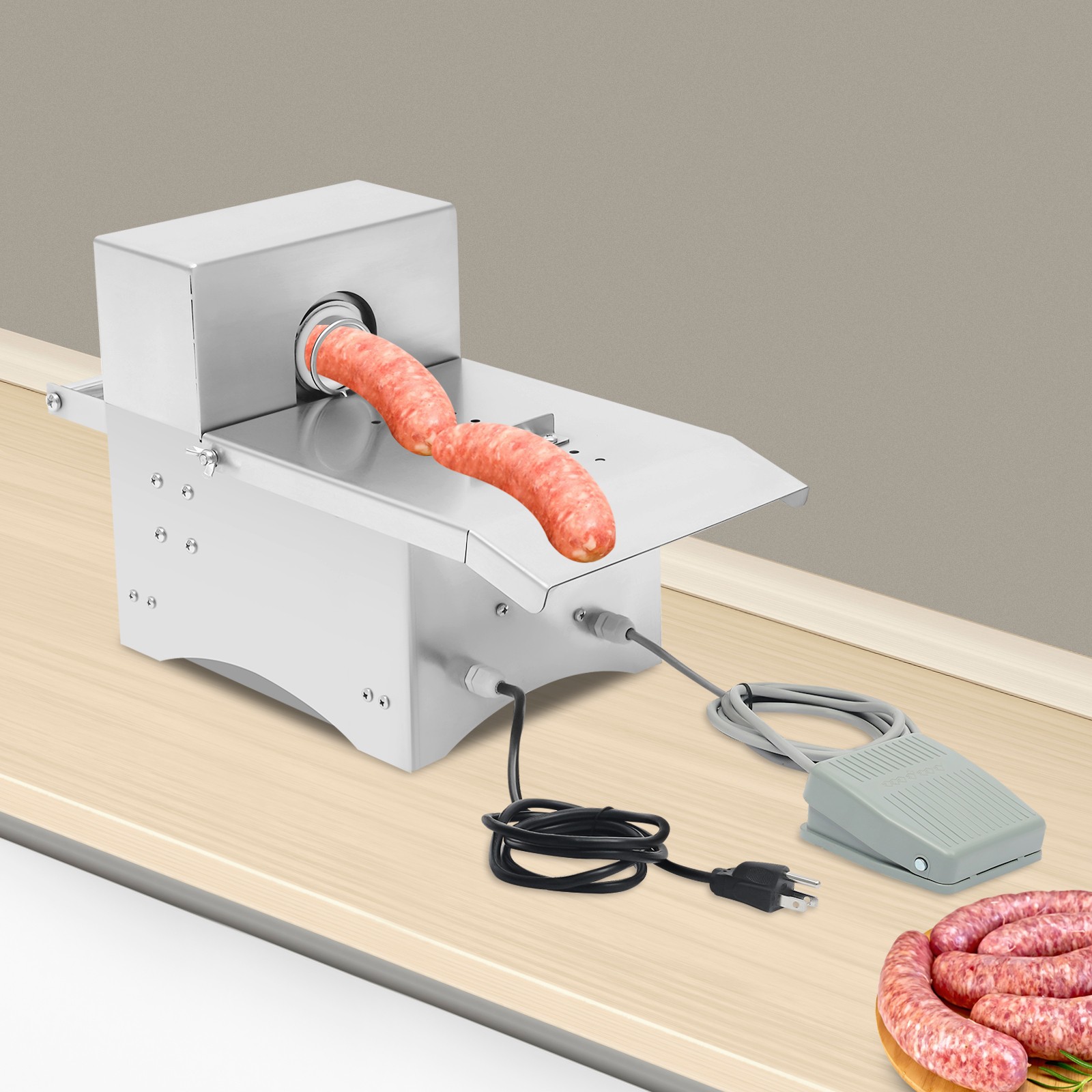 Automatic Electric Sausage Tying Machine,Electric Sausage Tying Machine w/ Pedal