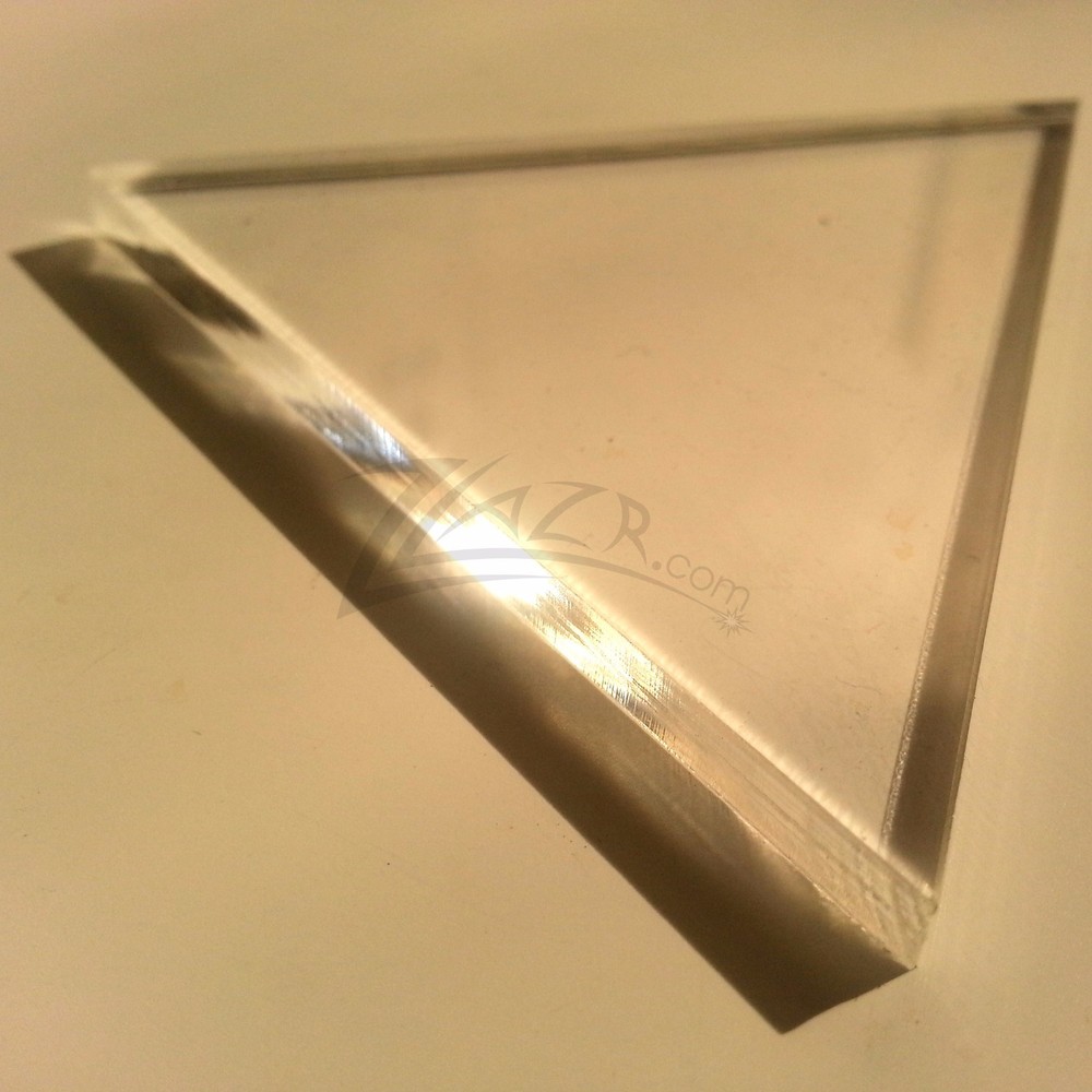 (100) 1"x1/4" THICK TRIANGLES Equilateral Clear Acrylic Shape Plexiglas Plastic