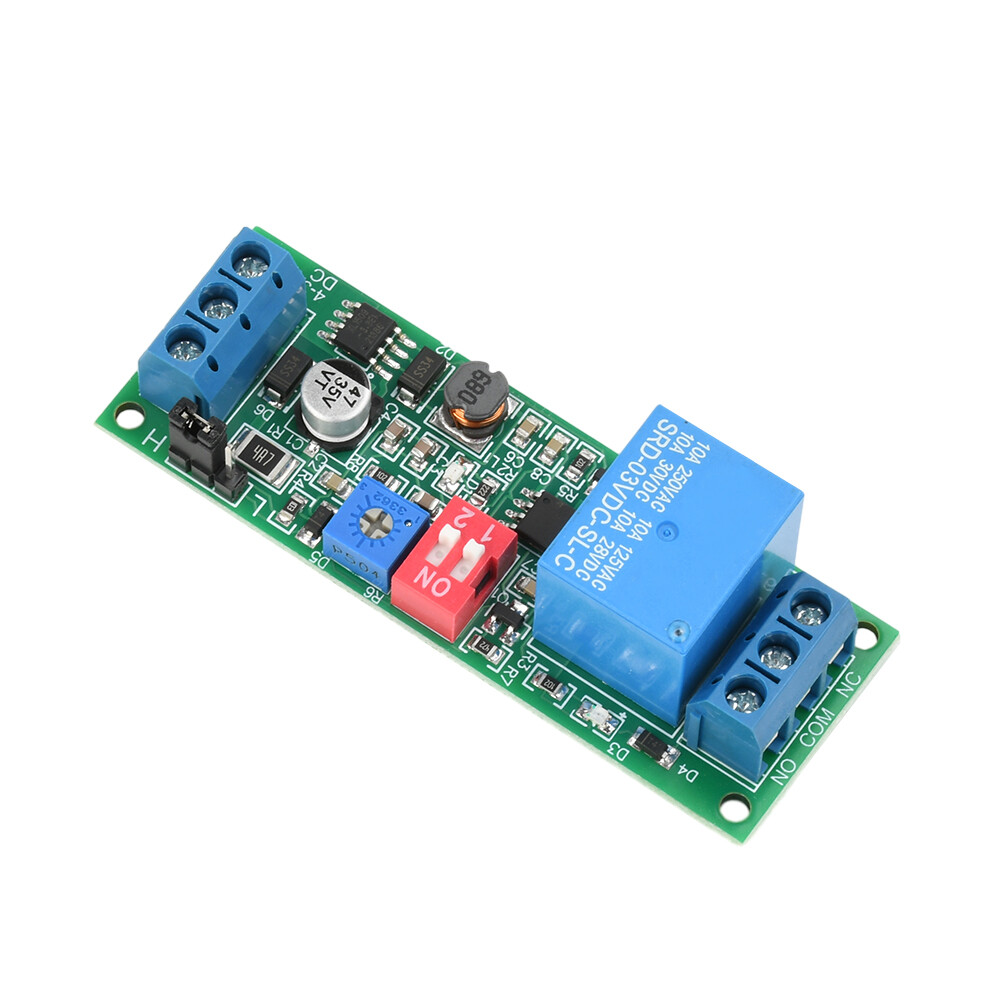 DC 4-30V 1 Way Time Delay Relay Module Adjustable Trigger Delay Switch Module