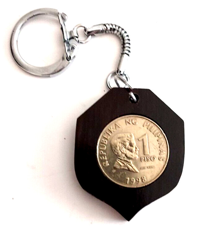 1998 1 Piso Philipinas Coin & KeyChain