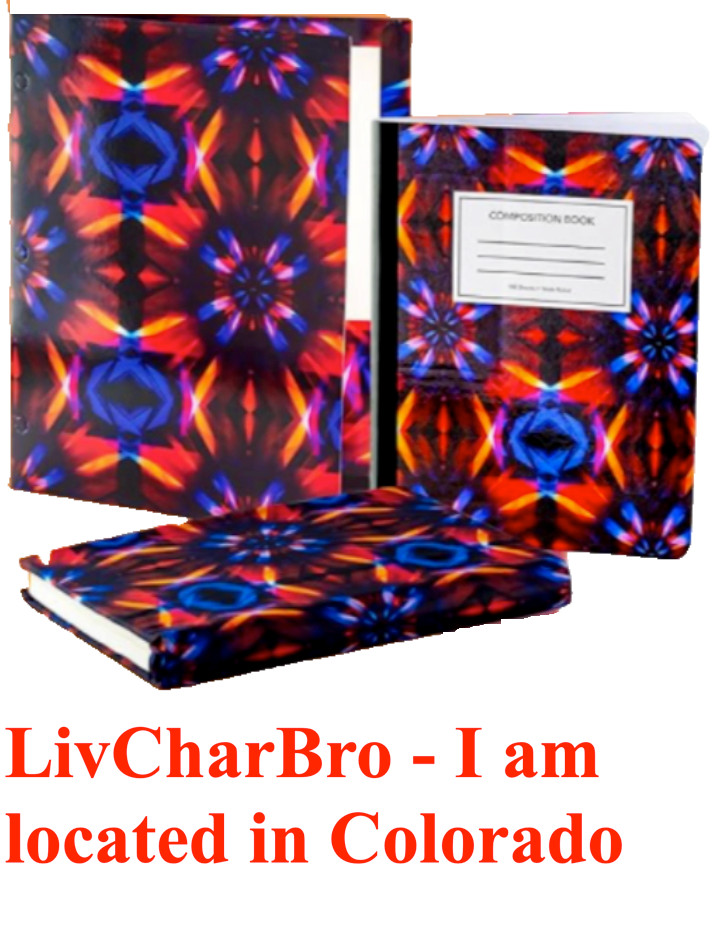 3 Piece Set-Composition Notebook-Book Sox Stretchable Book Cover-3 Ring Folder