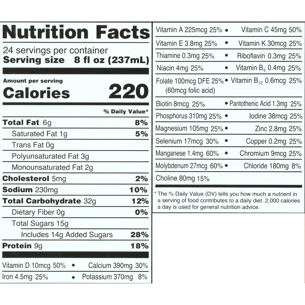 Strawberry Nutritional Meal Replacement Shake 8oz Bottles 24 Pack