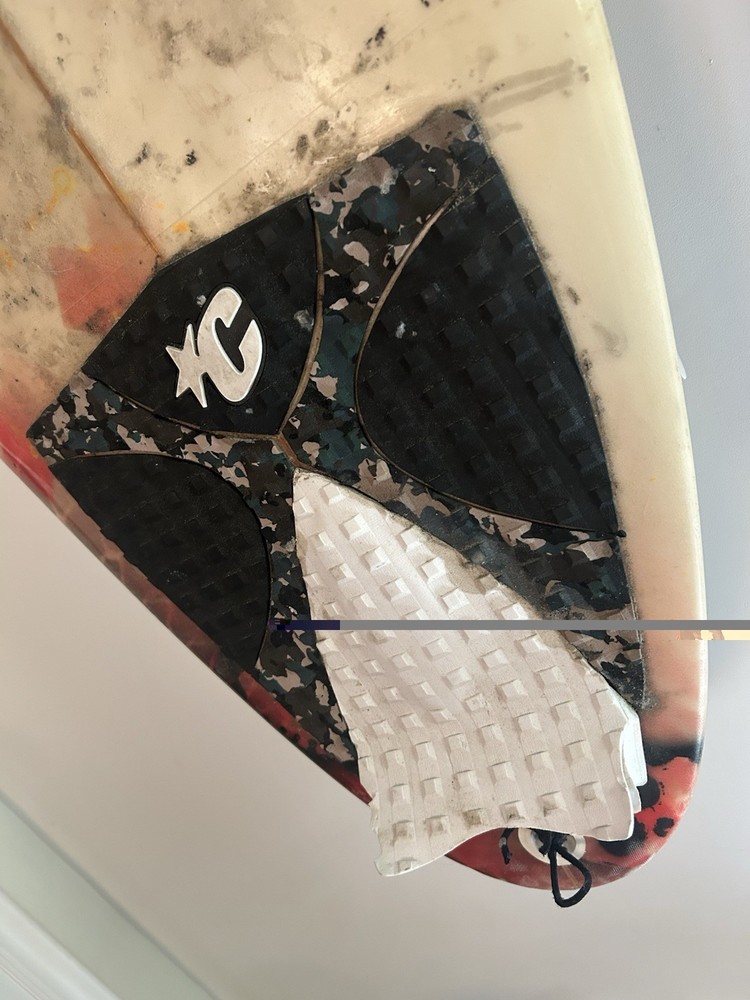 2000s Surfboard w/ Emo Skull Print