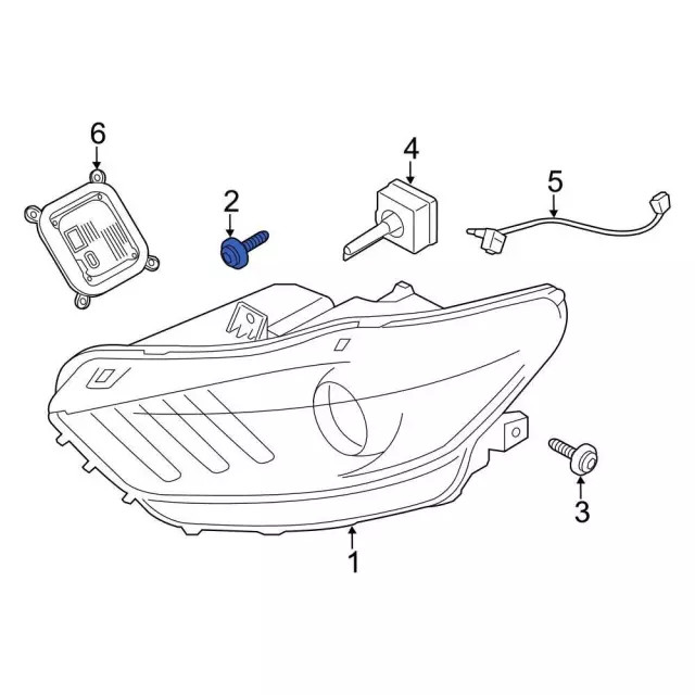 Genuine Headlamp Assembly Upper Bolt W714923-S439