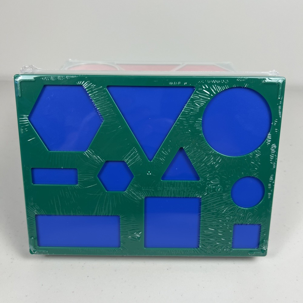 Didax Attribute Blocks Desk Set Geometric Shapes Learning Toy