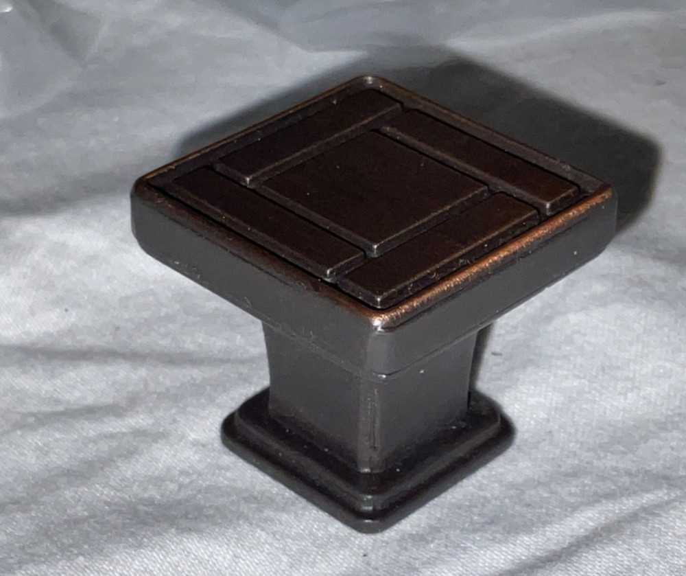 5 Cosmas Oil Rubbed Bronze Cabinet Knobs #7155ORB Square