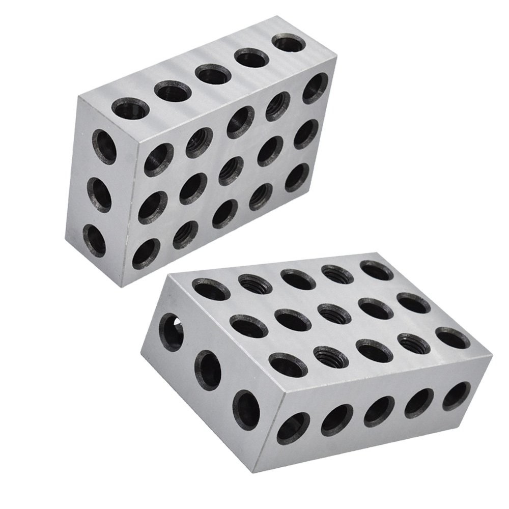 1 Matched Pair 246 blocks 23 holes 2x4x6 blocks .0002" 2-4-6 Blocks Machinist