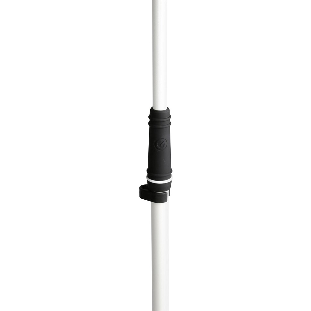 Gravity GMS23W White Microphone Stands w Round Base in White 4-Pack