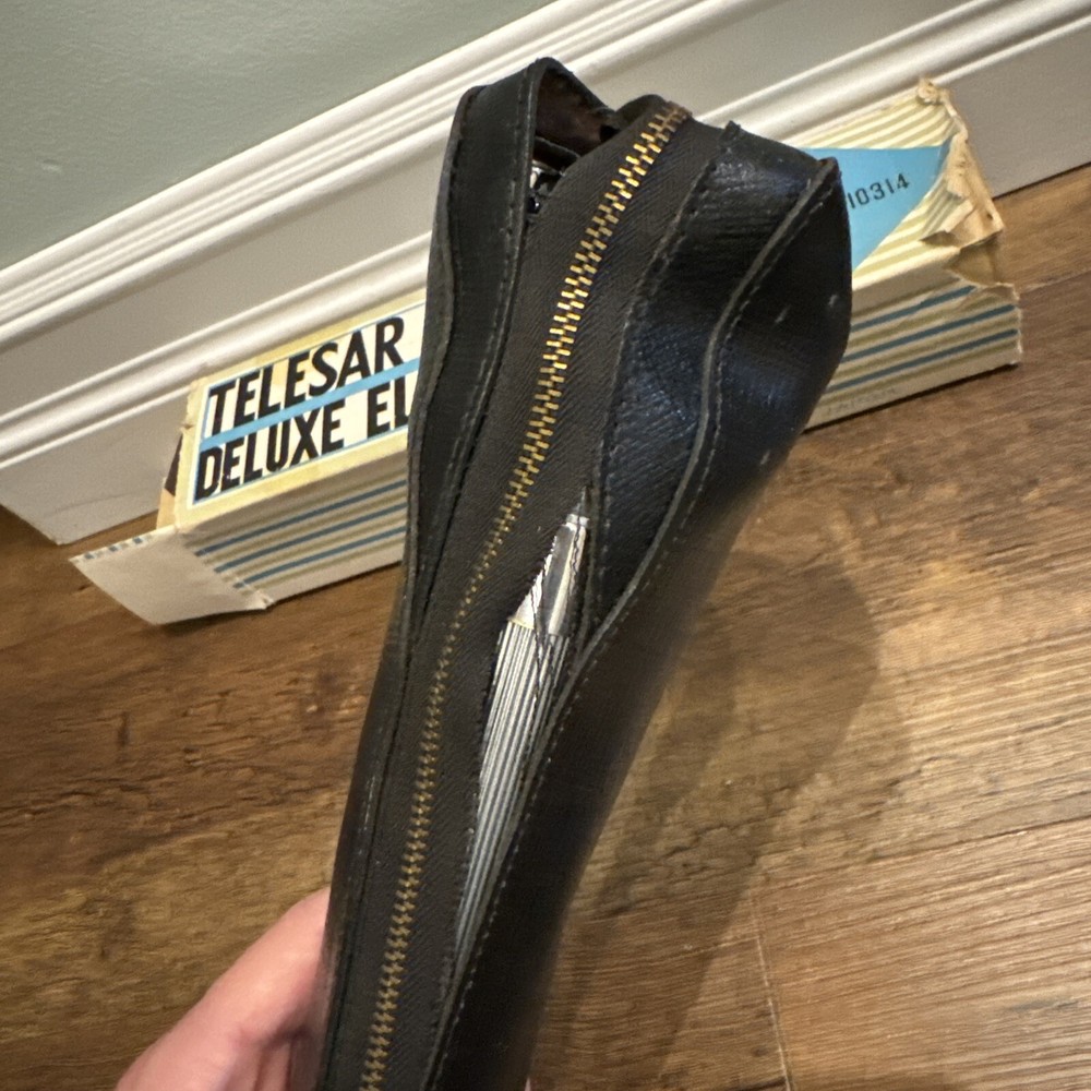 Telesar Nine Section Elevator Tripod Chrome w Case S-10314