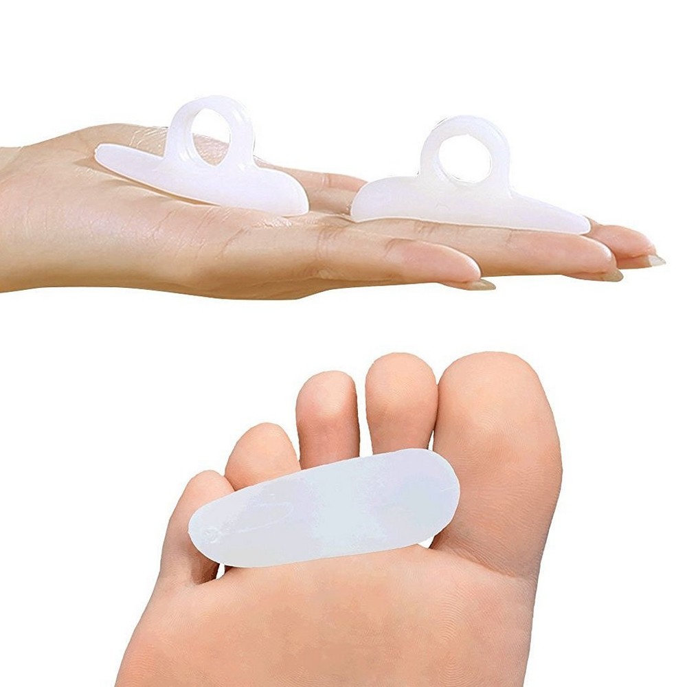 Combo Pack - 2 Soft Silicone Gel Claw Hammer and 2 Single Toe Loop Correctors
