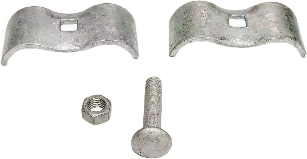 8 Rust-Proof Chain Link Fence Panel Clamps for 1-3/8" Rails - Durable Solution