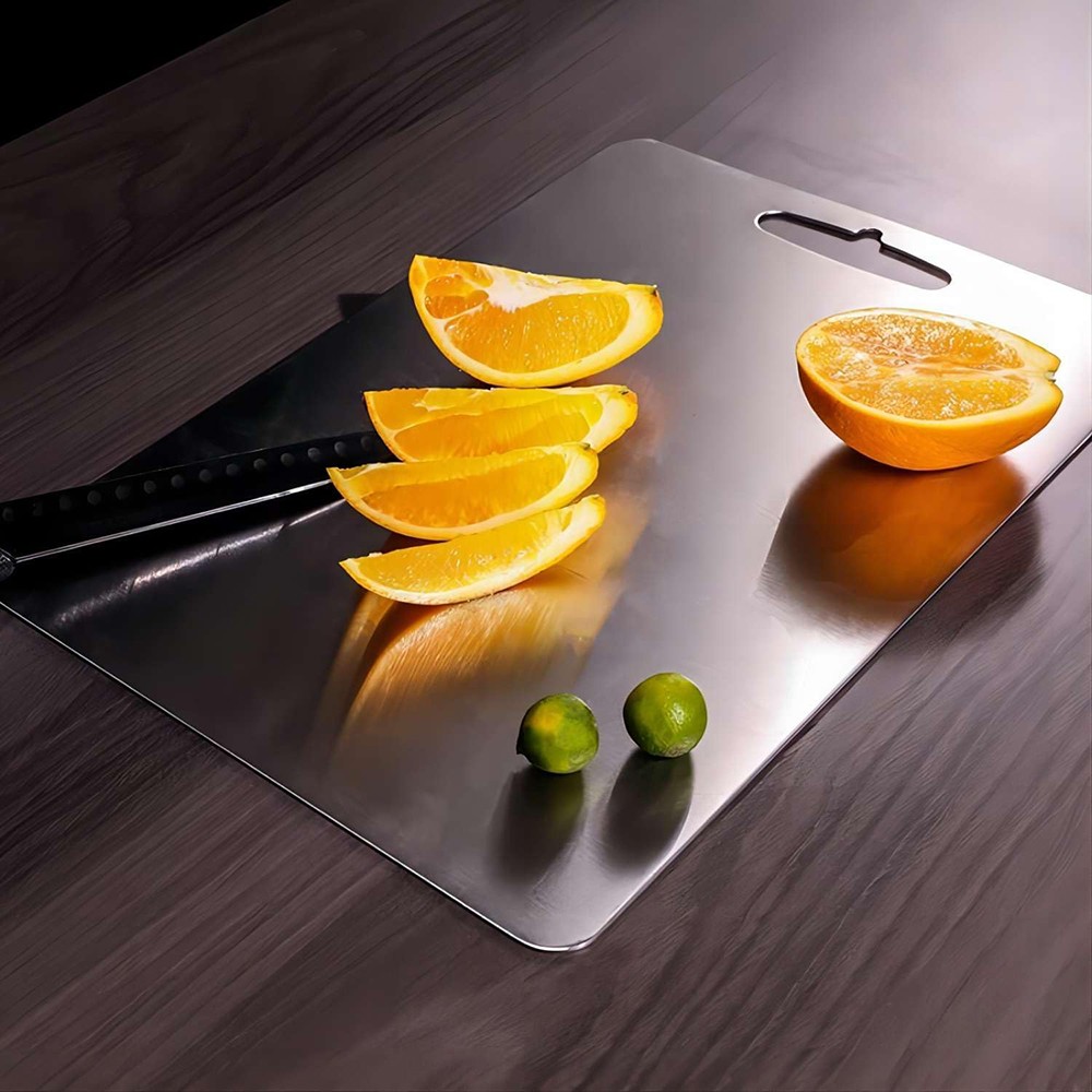 Titanium Cutting Board Double-Sided Titanium Cutting Boards for Kitchen Camping