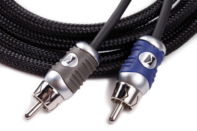 Kicker Q-series RCA 2.0 & 1.0 Meter Bundle (2 Ch.)