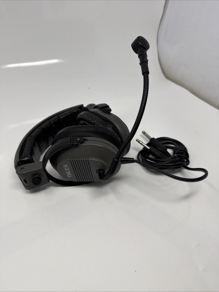 TELEX AIR 3000 HEADSET Aviation Pilot  Headphones EUC