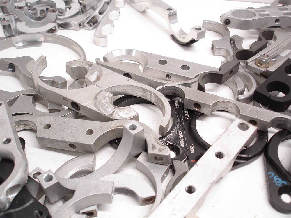 BULK 138pcs BILLET ASSORTED FIREBOTTLE / HARD LINE MOUNTING BRACKETS CLAMPS