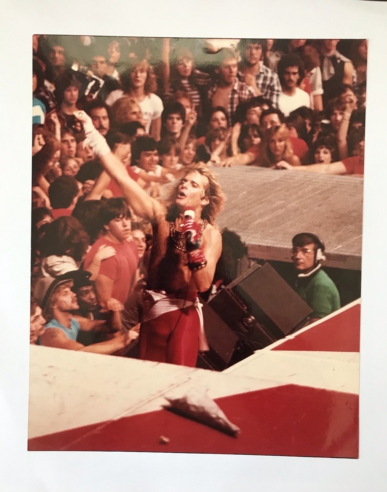 VAN HALEN 1982 83 DIVER DOWN Tour David Lee Roth Original Photo Only 1 Available