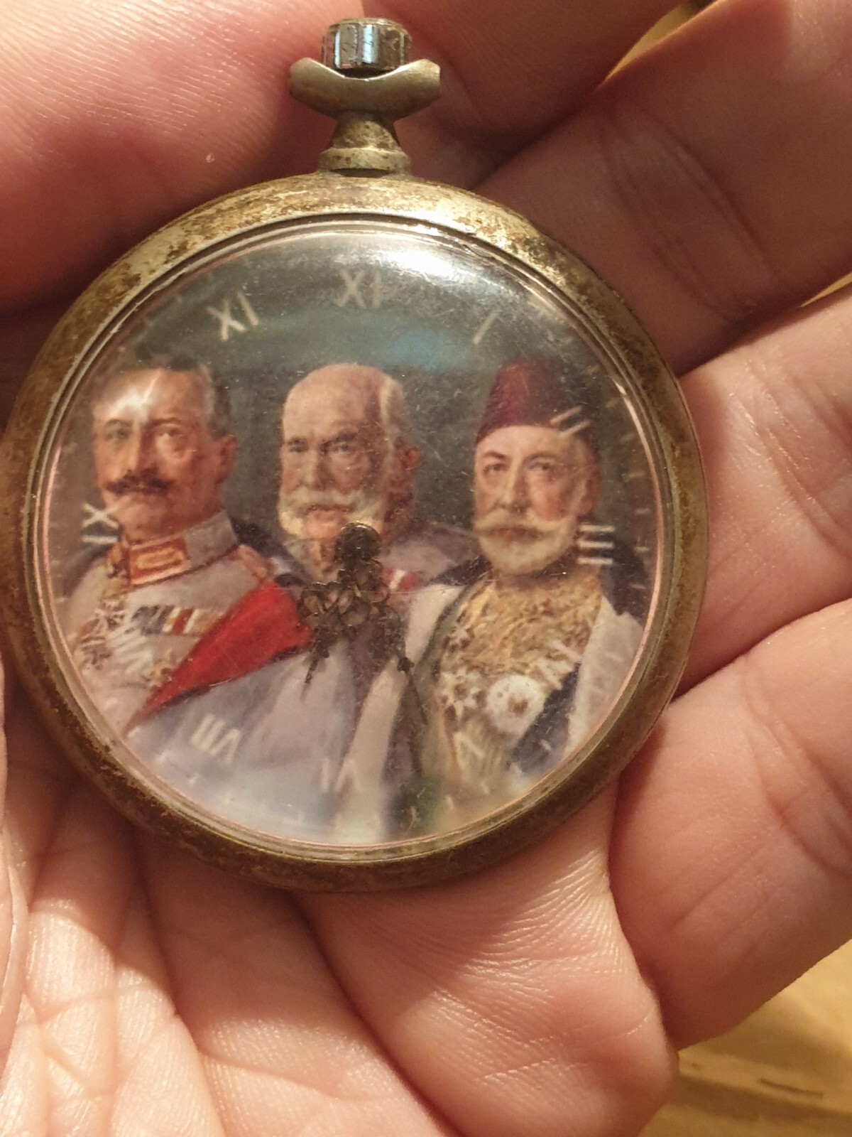 WWI German Officers Ancre Watch Kaiser Wilhelm/Franz Joseph/SULTAN MEHMED Ottmam