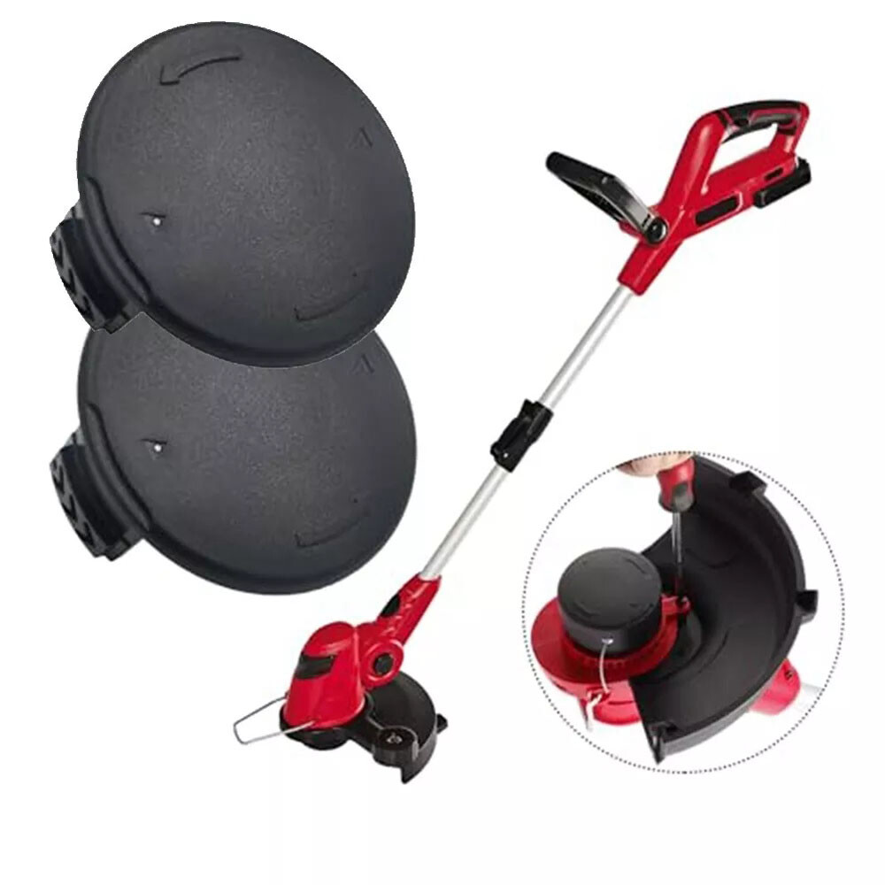 2pcs Spare Grass Eater Spool Cap Cover For Hyper Tough String Trimmer Black US