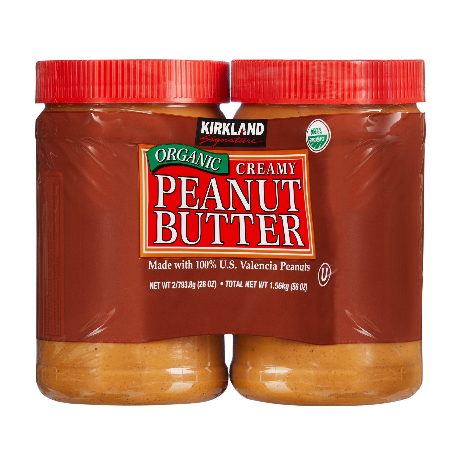 Kirkland Signature Organic Peanut Butter, 28 oz, 2-pack