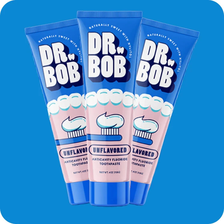 Dr. Bob Unflavored Toothpaste (3 Pack)