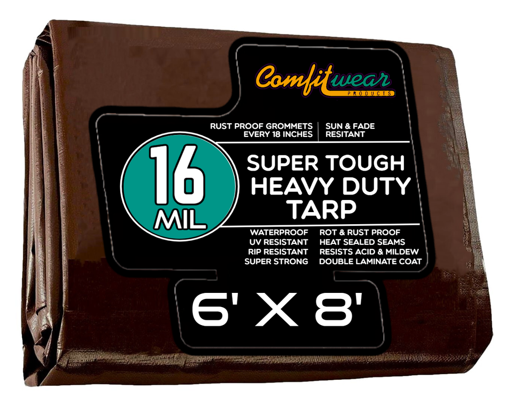 COMFITWEAR Super Heavy Duty Tarp Cover Reinforced Grommet Multi-Use Pool Cover