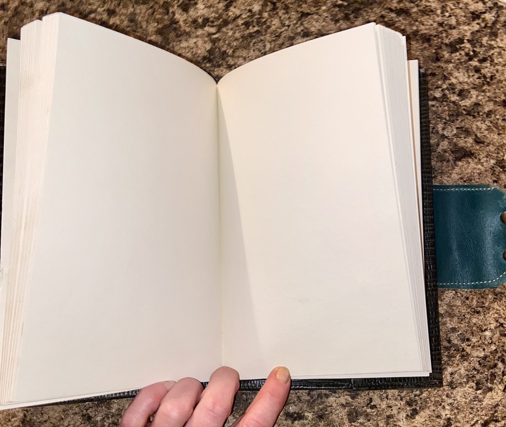 handmade leather bound journal/refillable