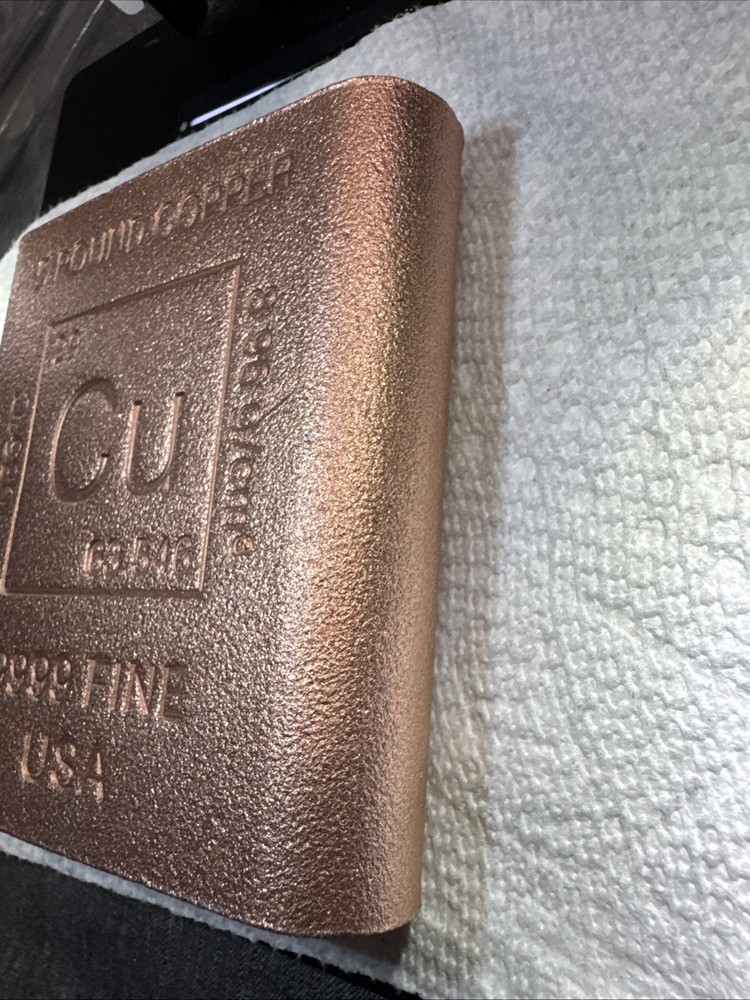 Five Pound Copper Square Bar- 99.9% Fine COPPER DONT SLEEP ON IT IS INCREASING🚀