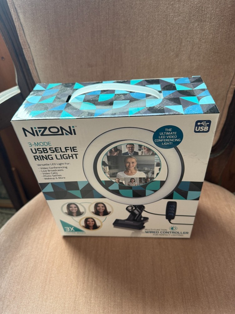 Nizoni 3-mode USB Multi-function Selfie Ring Light NEW. Product Features: 8” rin