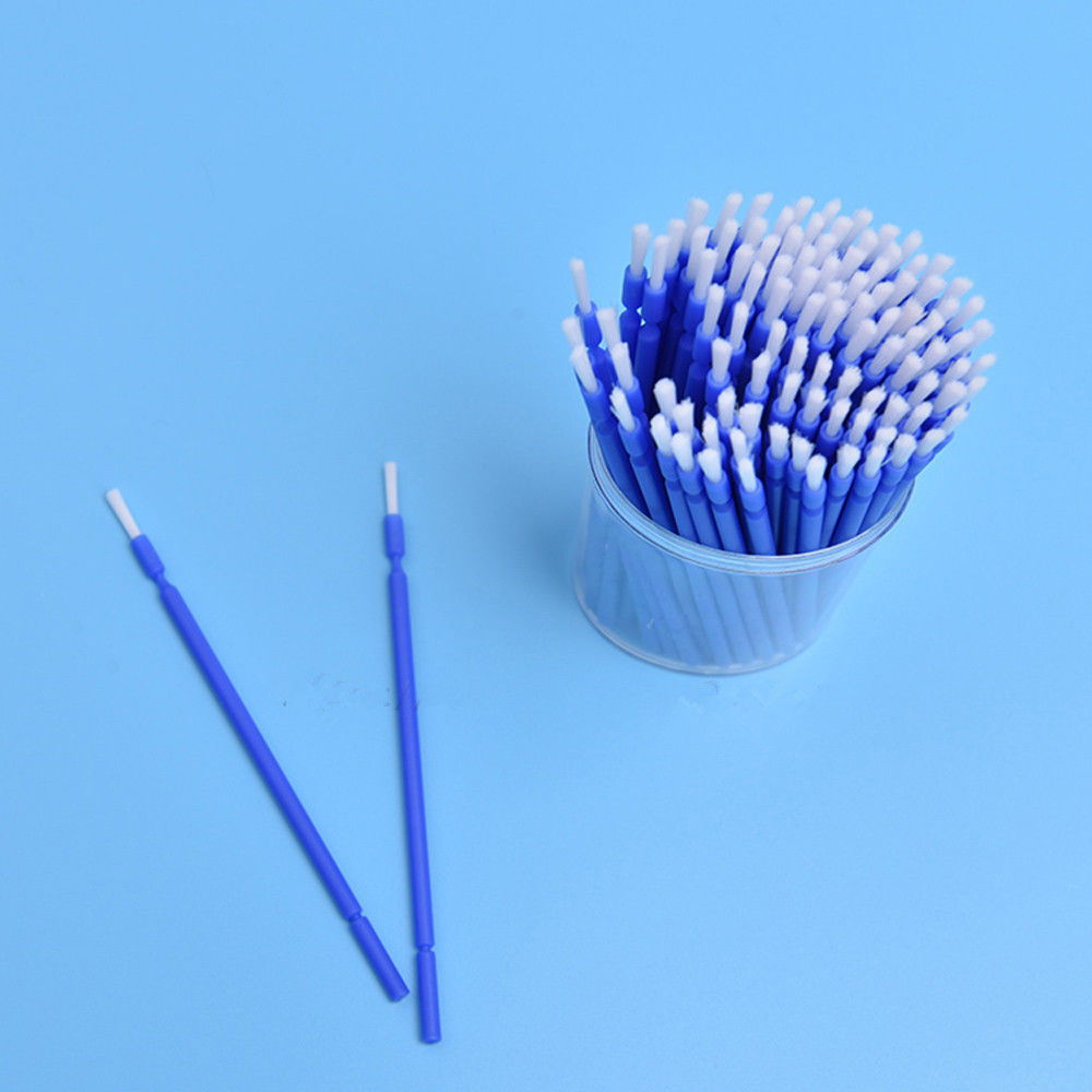 100 Pcs/BoxDental Disposable Microbrush Applicator Micro Bendable Long Brush