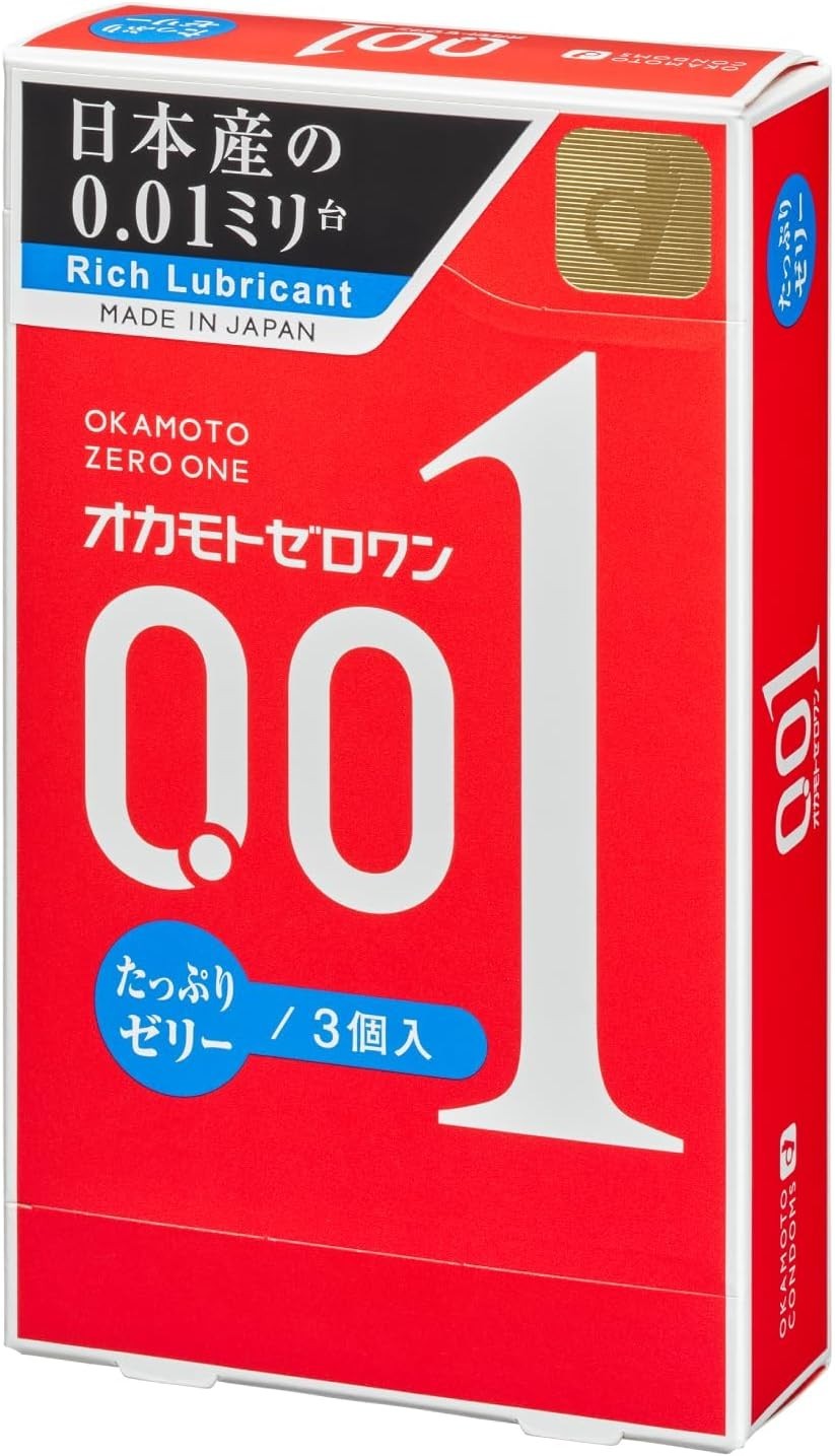 OKAMOTO 001 Rich Lubricant Ultra thin Condom 3pc - from California
