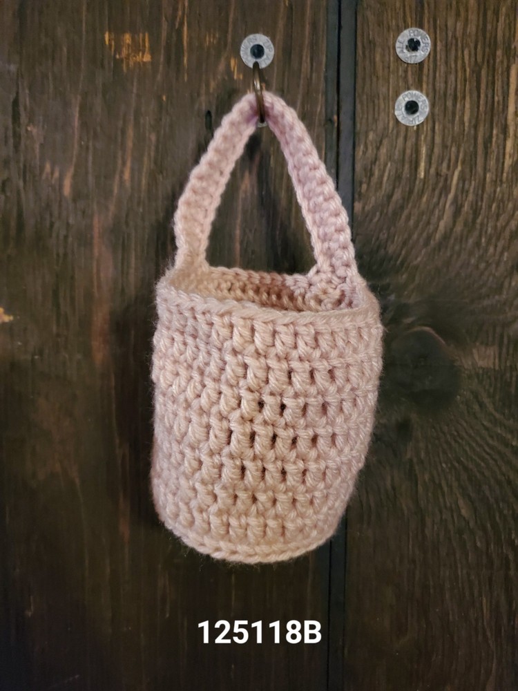 Handmade Crochet Mini Hanging Basket