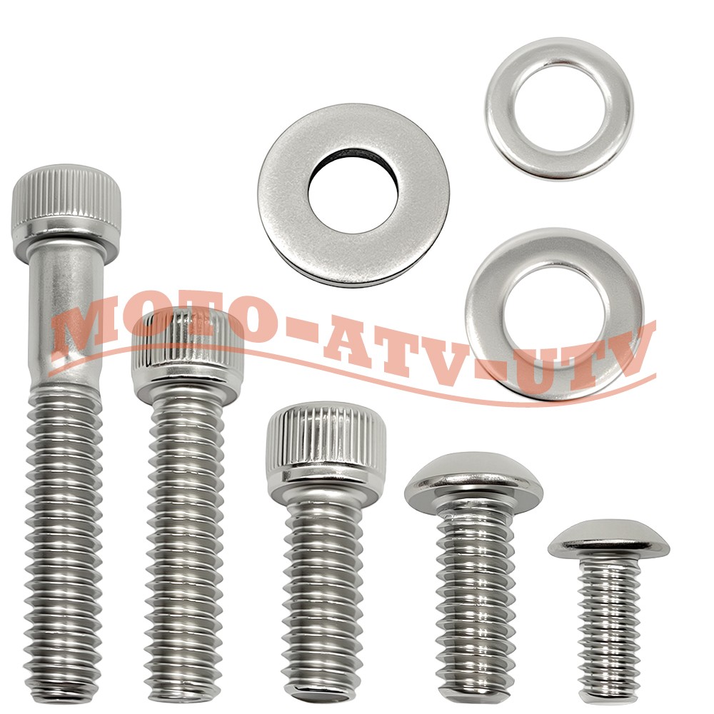 Stainless Steel Engine Bolt Screw Kit Set For Harley Touring Road King 2007-2016